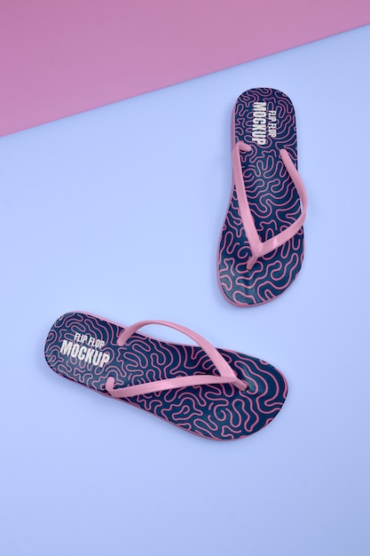 PSD chanclas en arreglo de estudio