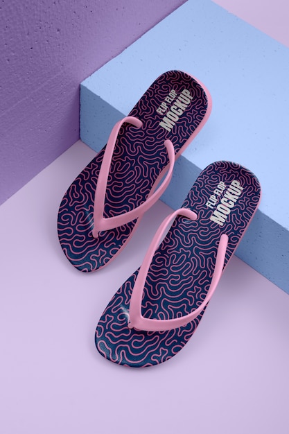 Chanclas planas en estudio
