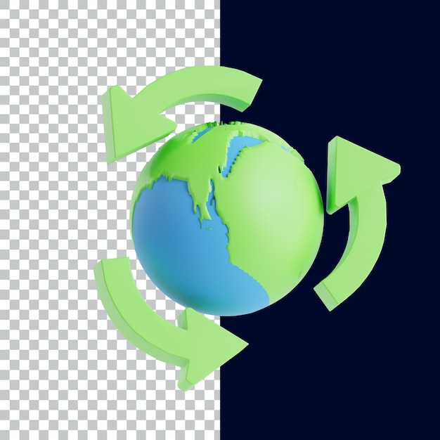 PSD changement climatique 3d icon rendent la conception de l'actif 3d illustration de l'icône