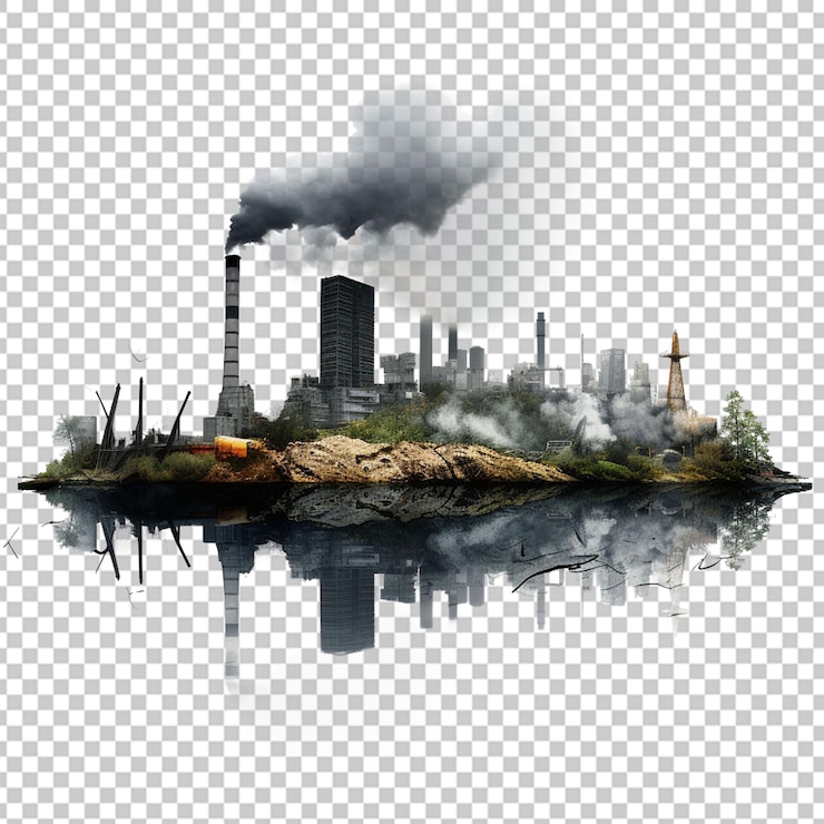 PSD changement climatique avec pollution industrielle
