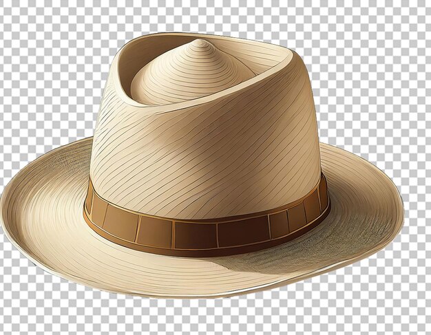 Un chapeau beige 3D