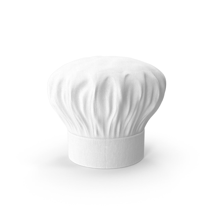 PSD un chapeau blanc de chef est essentiel pour les professionnels de la cuisine.
