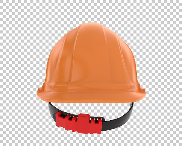 Chapeau de construction sur fond transparent illustration de rendu 3d
