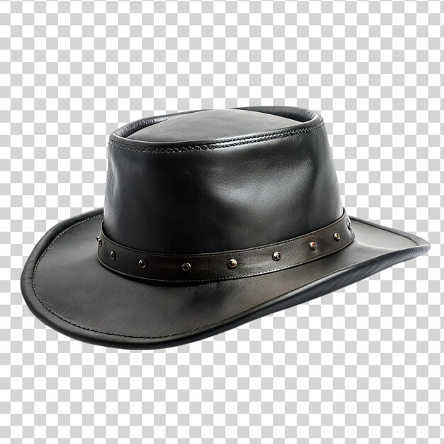 PSD chapeau de cow-boy noir isolé sur un fond transparent