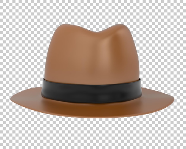 PSD chapeau sur fond transparent illustration de rendu 3d