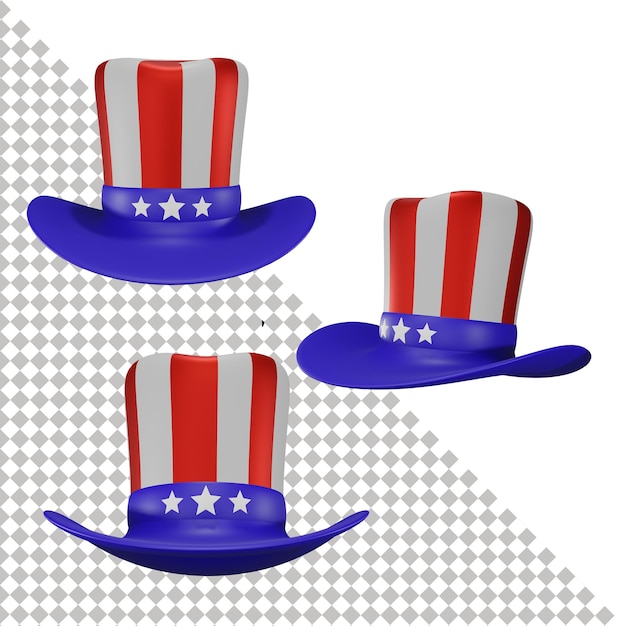 Chapeau icône 3d