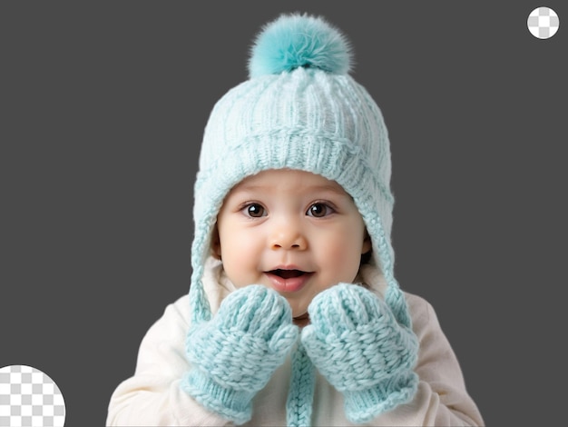 Chapeau Et Mites De Bébé Si C'est Froid Png Transparent