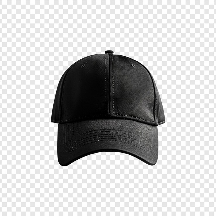 PSD chapeau noir isolé sur fond transparent