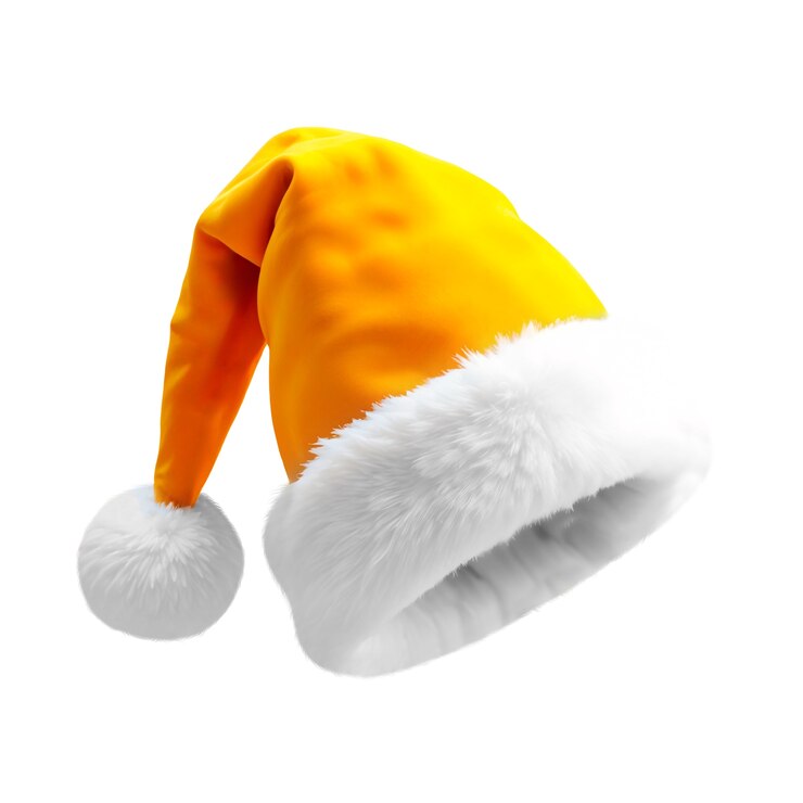 PSD chapeau de père noël isolé
