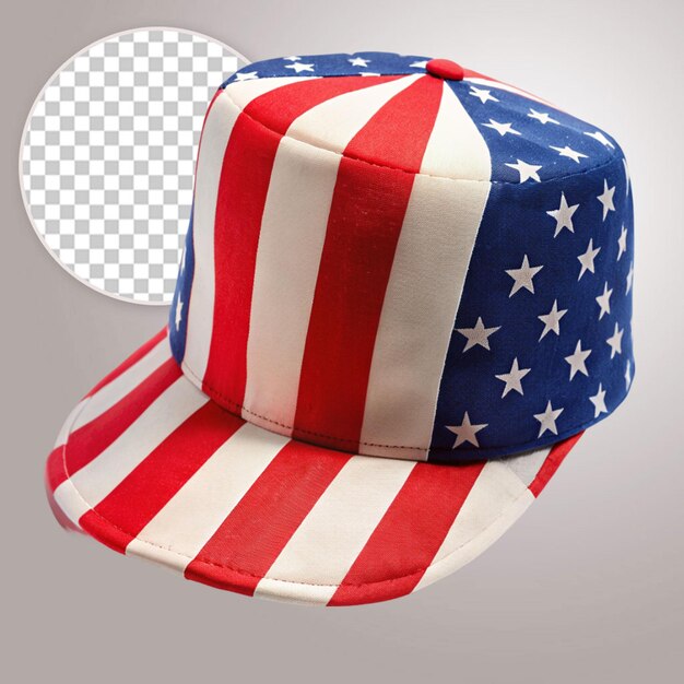 Un Chapeau Pour Le 4 Juillet Avec Le Drapeau Des états-unis.