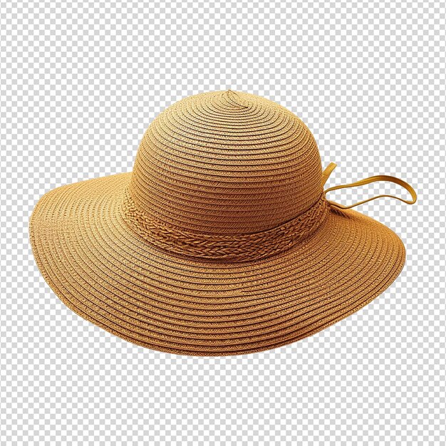 PSD chapeau de soleil isolé sur un fond transparent png