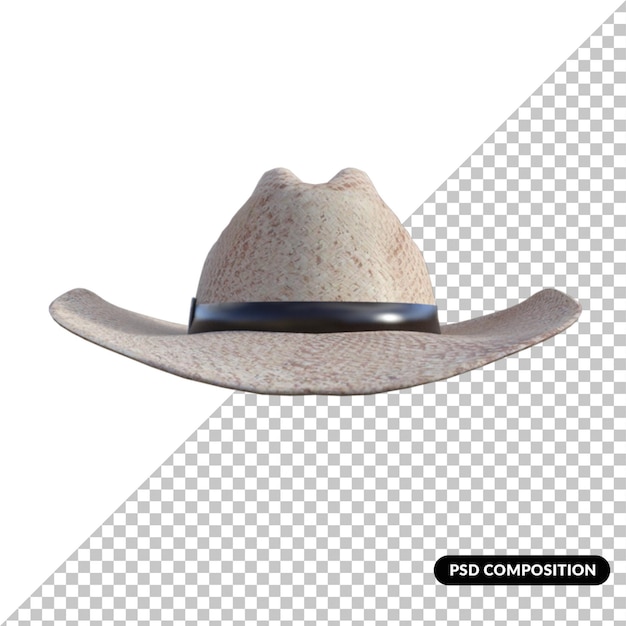 Chapeau Stetson Rendu 3d Isolé Vintage