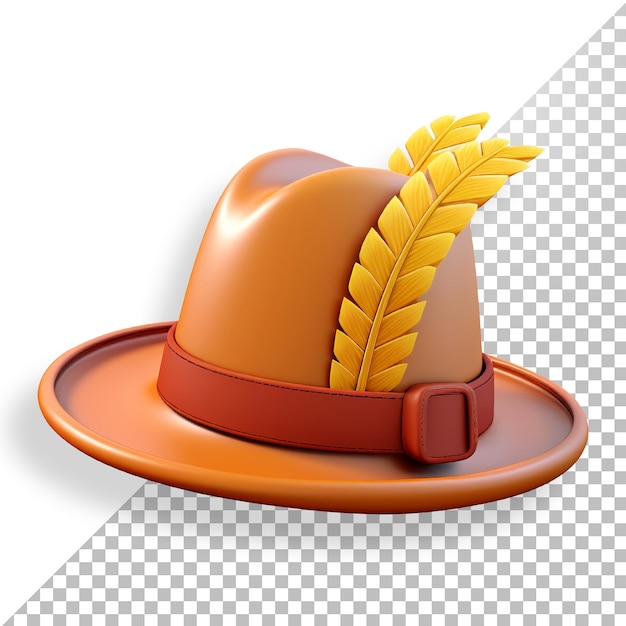 PSD chapeau sur le thème de thanksgiving modèle 3d