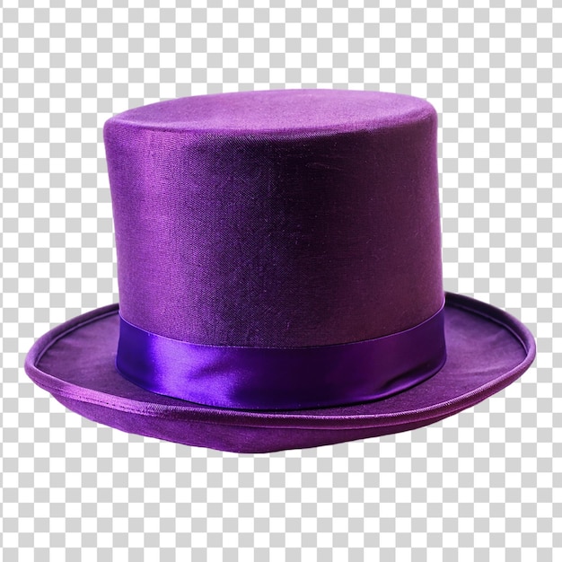 PSD chapeau violet isolé sur fond transparent