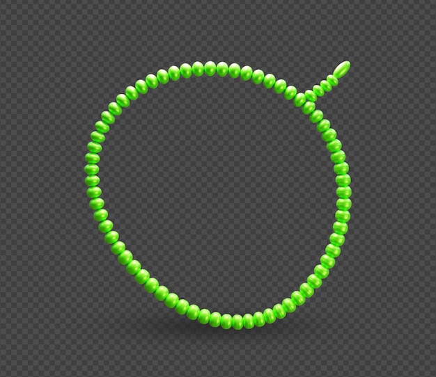 PSD chapelet tasbih illustration 3d