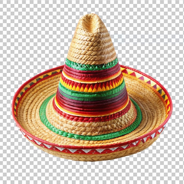 PSD chapéu de cinc mayo sombrero em fundo transparente