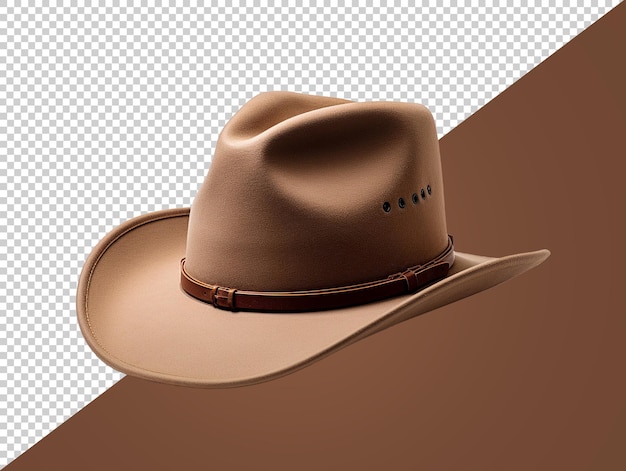 PSD chapéu de cowboy com fundo transparente