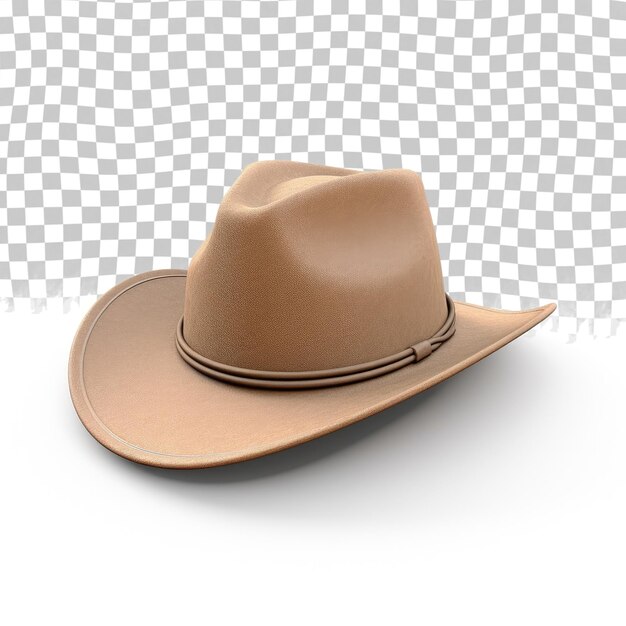 PSD chapéu de cowboy isolado em fundo transparente ilustração 3d