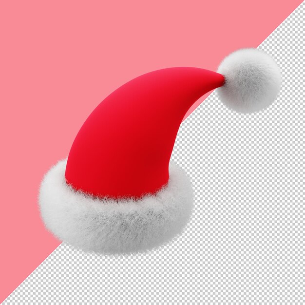 chapéu de natal 3d de papai noel