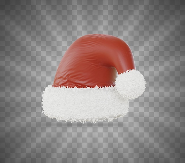 Chapéu de papai noel 3d para feliz natal