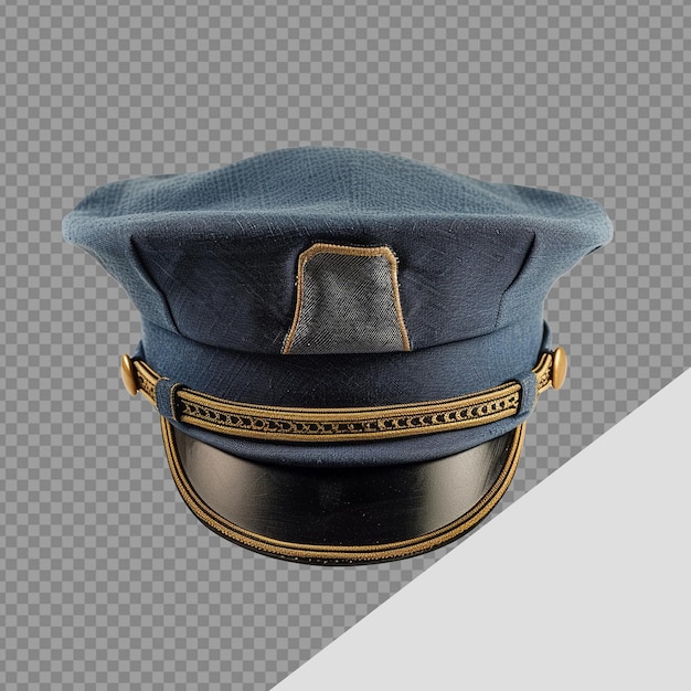 PSD chapéu de polícia png isolado em fundo transparente