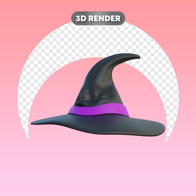 PSD chapéu mágico de natal 3d objeto