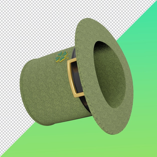 chapéu verde 3d para renderização do dia de são patrício arquivo Psd