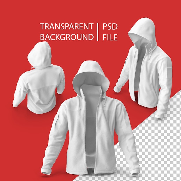 PSD chaqueta blanca png