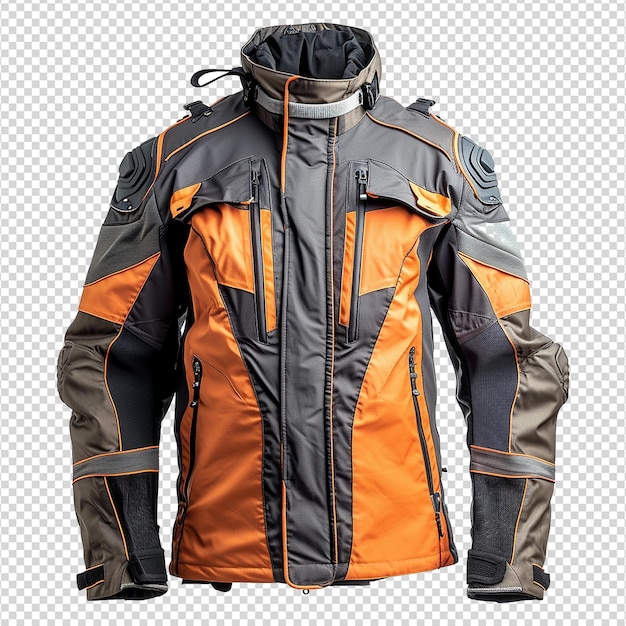 Chaqueta de moto aislada en un fondo transparente png