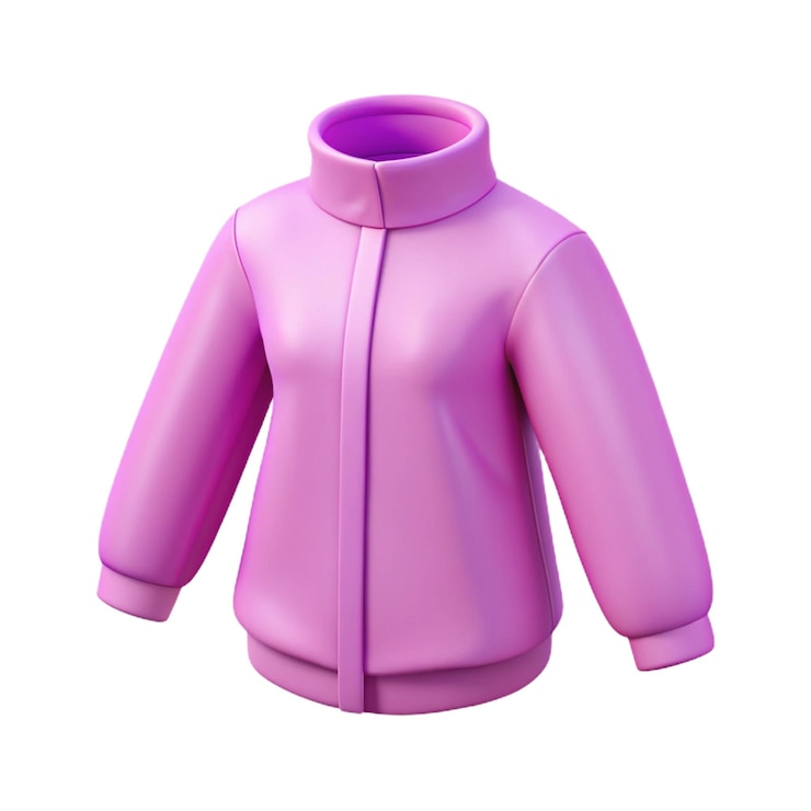 PSD una chaqueta púrpura con un cuello púrpura y una chaqueta purpura en la parte delantera
