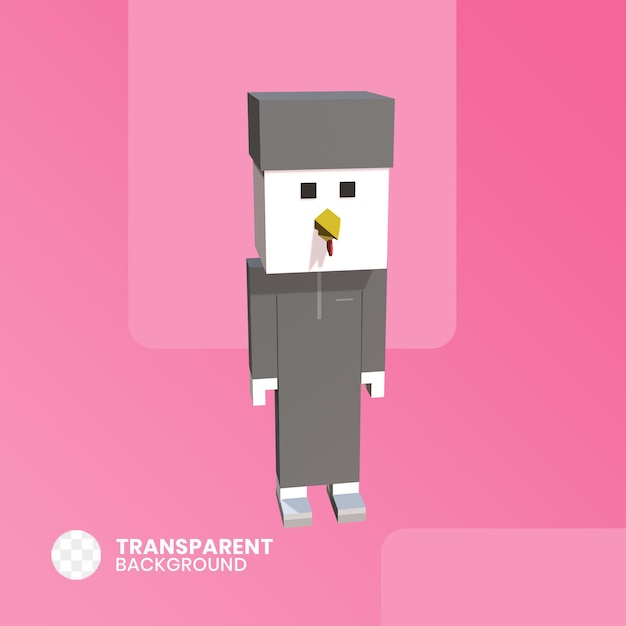 Charakter 3D-Mann-Tier