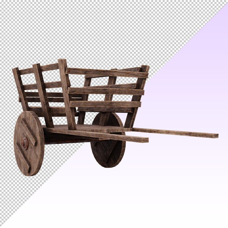 PSD chariot en bois