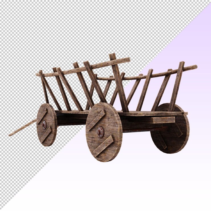 PSD chariot en bois