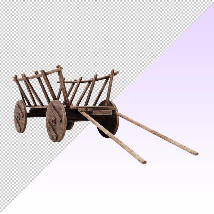 PSD chariot en bois