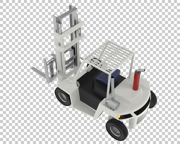 Chariot élévateur Diesel Sur Fond Transparent Illustration De Rendu 3d