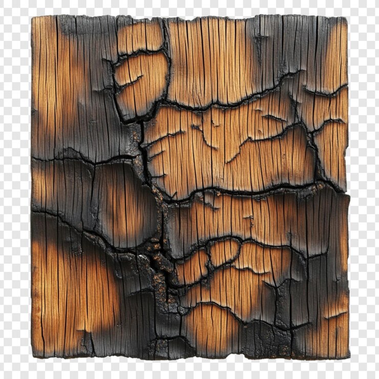 PSD charred wood texture dark brown wood grain burnt wood plank