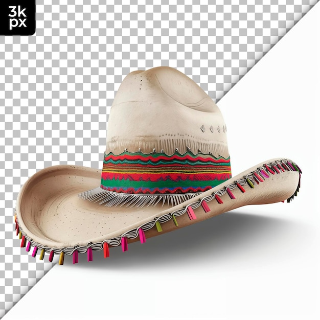 Charro Sombrero Isolé Sur Un Fond Transparent