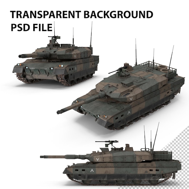 PSD chars de bataille principaux png