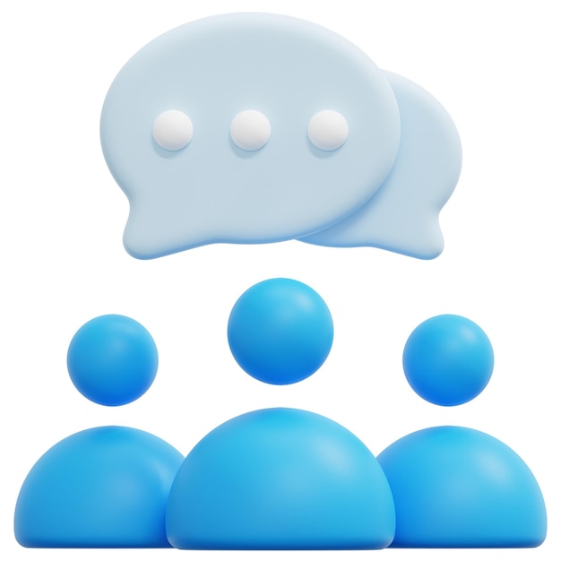 chat 3d-render-symbol-illustration