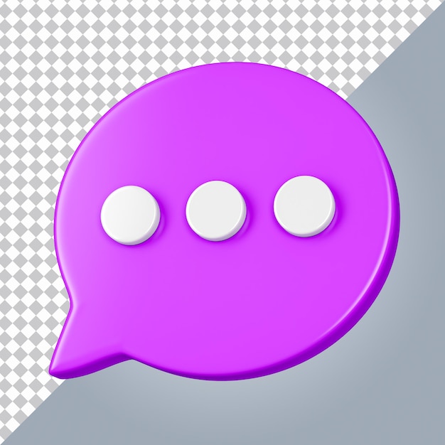 PSD chat-3d-symbol