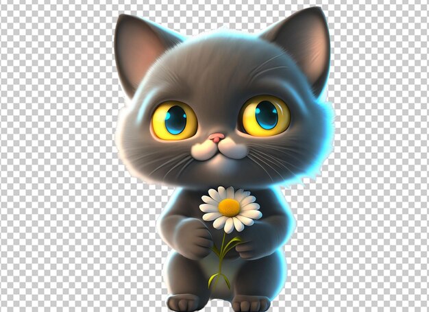 PSD le chat en 3d