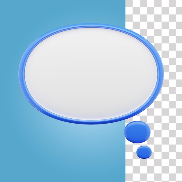 PSD chat-blase 3d-symbol