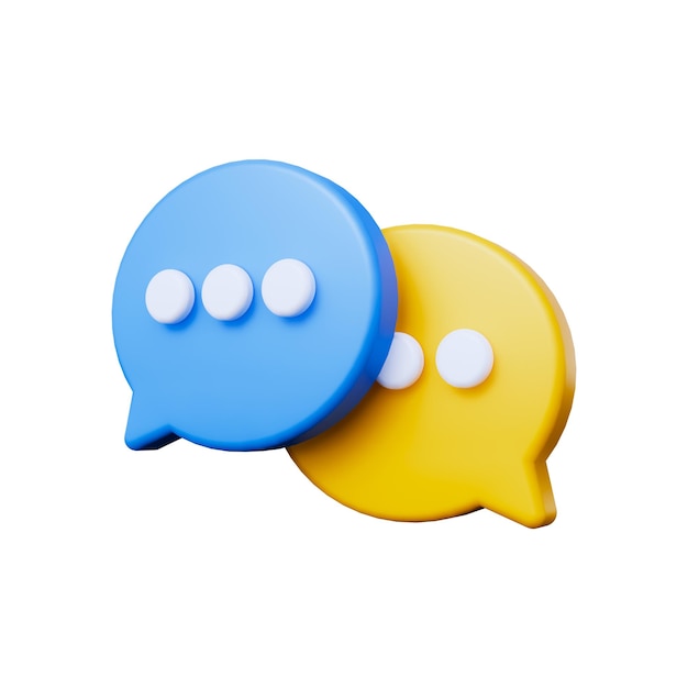 PSD chat-bubble 3d-symbol