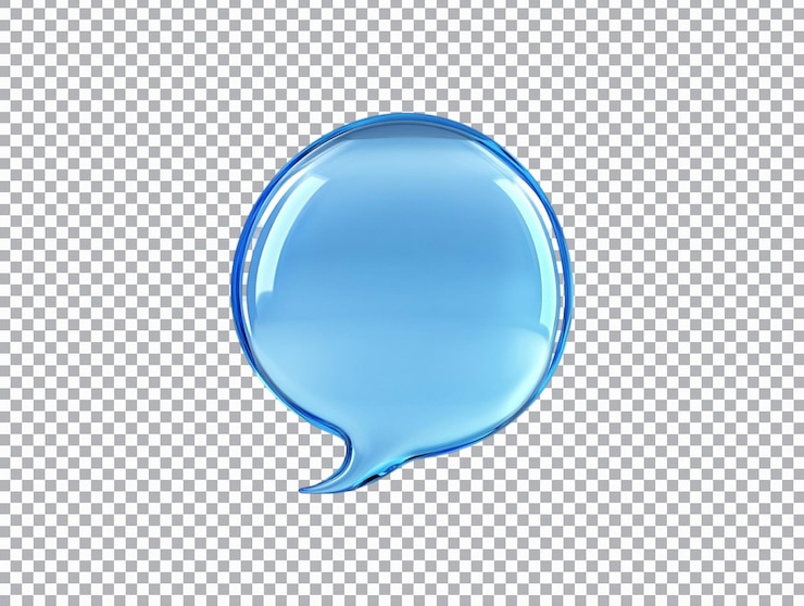 PSD le chat à bulles isolé sur un fond transparent