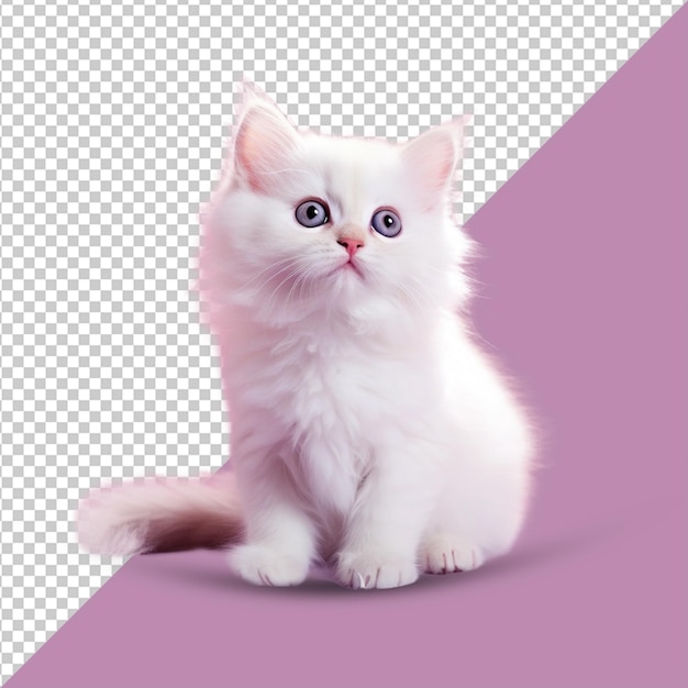 PSD chat mignon png fond transparent