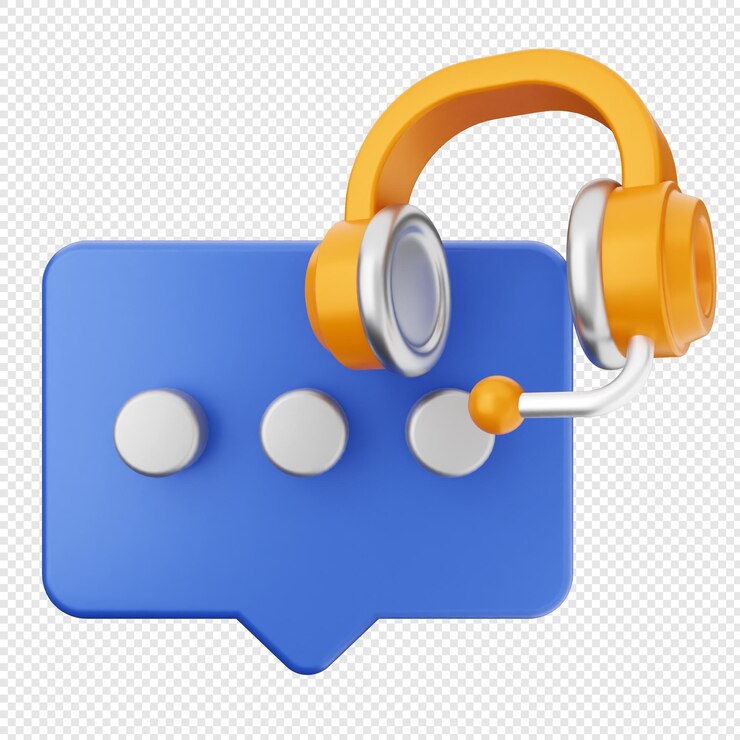 PSD chat de servicio del centro de soporte de helpdesk 3d