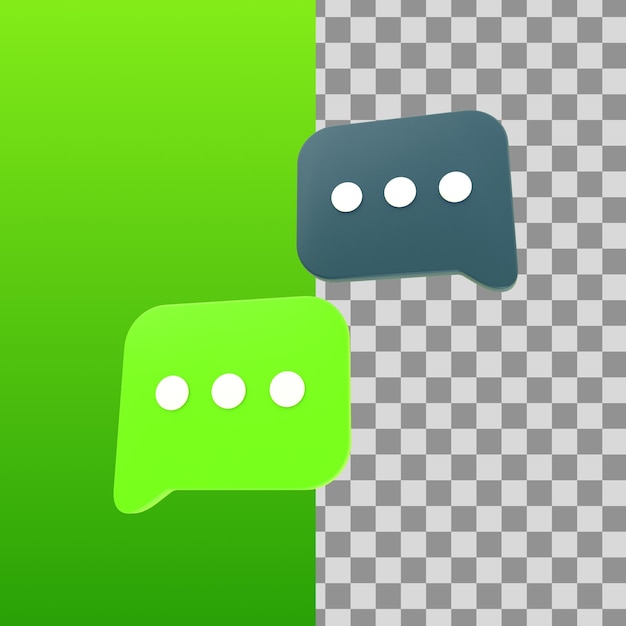 PSD chat-symbol 3d-darstellung