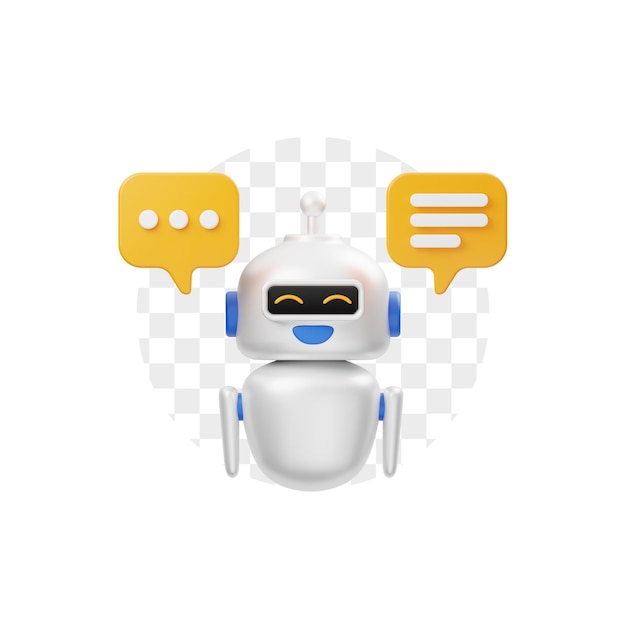 PSD chatbot-3d-symbol