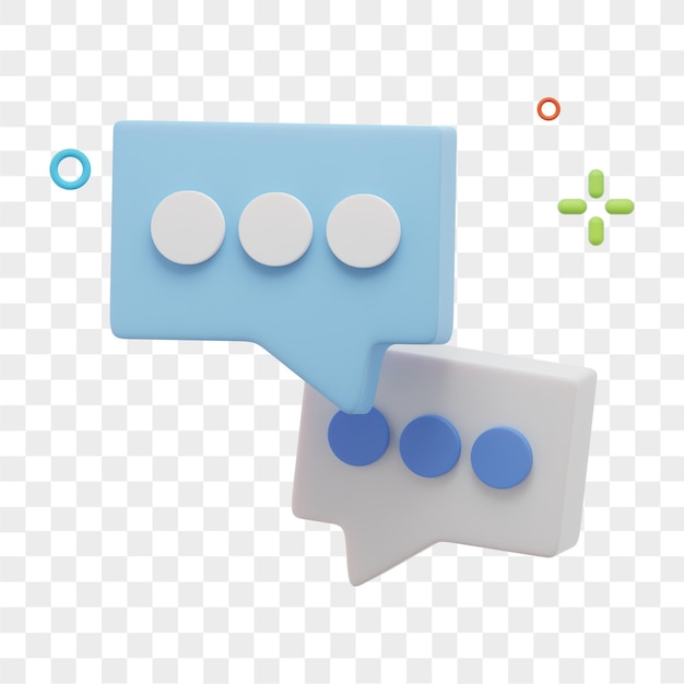 chatear ilustración 3d