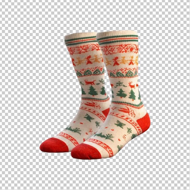 PSD chaussettes de laine à thème de noël